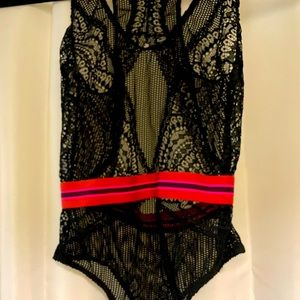 Black lace bodysuit